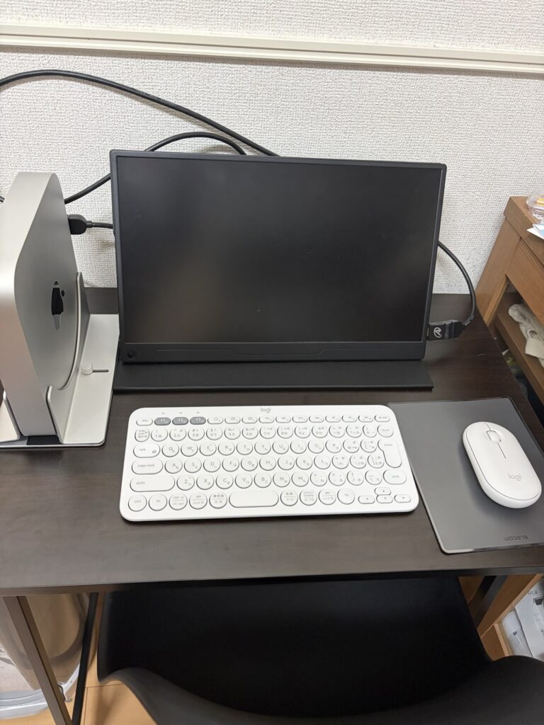 Mac miniを設置した様子