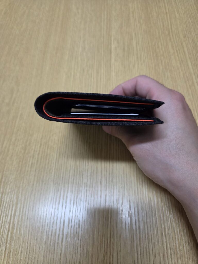 ARK Bifold Cash Wallet　上から見た状態